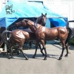 Bronze Statue Running Horse Metal Animal Sculpture Life Size Modern Garden
