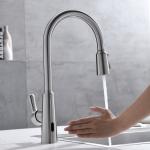 SUS304 Stainless Steel Motion Sensor Kitchen Sink Faucet