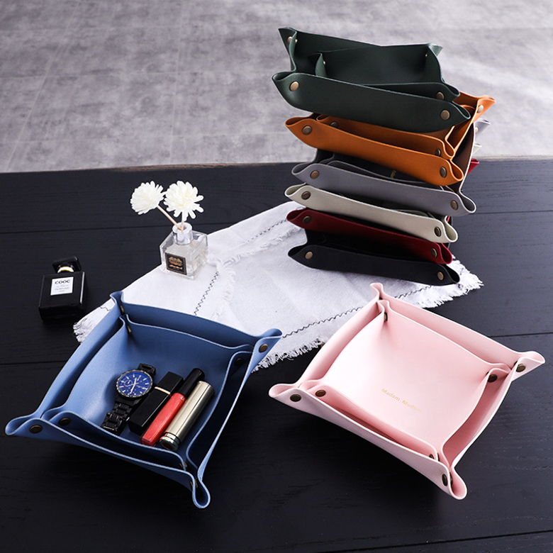 Commercial Buyer E-commerce GLOSSY Multi Purpose Storage Box Containers in PU Leather