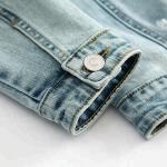 Fashion Spring Teen Girls Denim Clothes Jean Jacket Casual / Printed Pattern