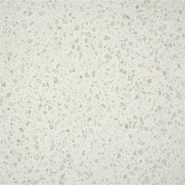 Quality Non Porous 3000*1500MM Wtite Glass Quartz For Bathroom Vanity Top for sale