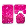 Buy cheap Crystal Glitter Colorful 3 Piece Toilet Tank Cover Set Polyester Fiber from wholesalers