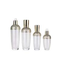 Buy cheap Oval Cosmetic Pump Bottle Acrylic 100ml Silk Screening Customized product