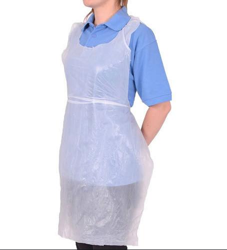 Buy cheap Disposable White Plastic Aprons , Water Resistant Kitchen Apron from wholesalers