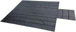 Heavy Duty Waterproof PVC Truck Cover For Flatbed Trucks With 6 Foot Drop Lumber