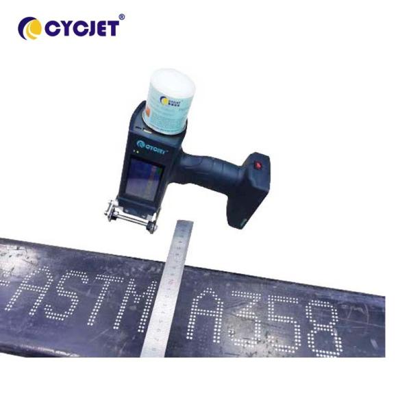 Buy cheap Large Character Date Handheld Inkjet Printer White Ink 62mm Dot Matrix Fonts from wholesalers