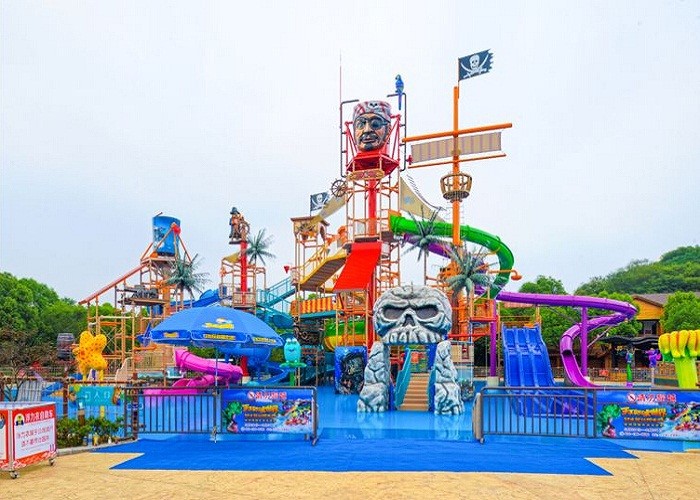 Custom Interactive Water House Water Fiberglass Slide
