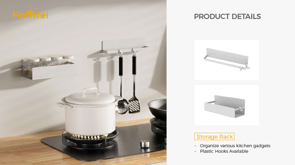 Household Magnetic Attraction Kitchen Organizer for Storage Holders Racks 80*102*290mm