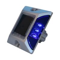 Buy cheap 117mm IP68 Aluminum Solar Powered Road Studs , Blue Cats Eyes On Motorway product