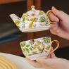 Buy cheap Single Teapot And Cup Set Porcelain Individual Tea Set With Wedding Gift Cup And Saucer from wholesalers