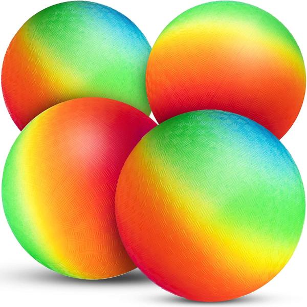 Buy cheap 6" Ultralight Bouncy Inflatable Playground Ball Rainbow Non Toxic from wholesalers