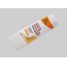Buy cheap Liquid Foundation Custom Cosmetic Tubes Plastic D35mm 35-100ml With Bright White Surface Super Flat Cover Oval Tube from wholesalers