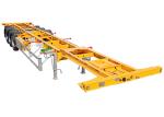 30 Ton Skeleton Semi Trailer 20Ft 40Ft Tipping Skel Trailer