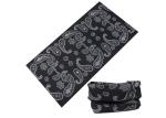 Skiing Blue White Kids Headwear 25*50 CM Microfiber Polyester