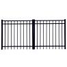 Buy cheap 2000mm 3000mm Tubular Metal Fence 3 Rail Flat Top Aluminum Fence Guarding Safety from wholesalers
