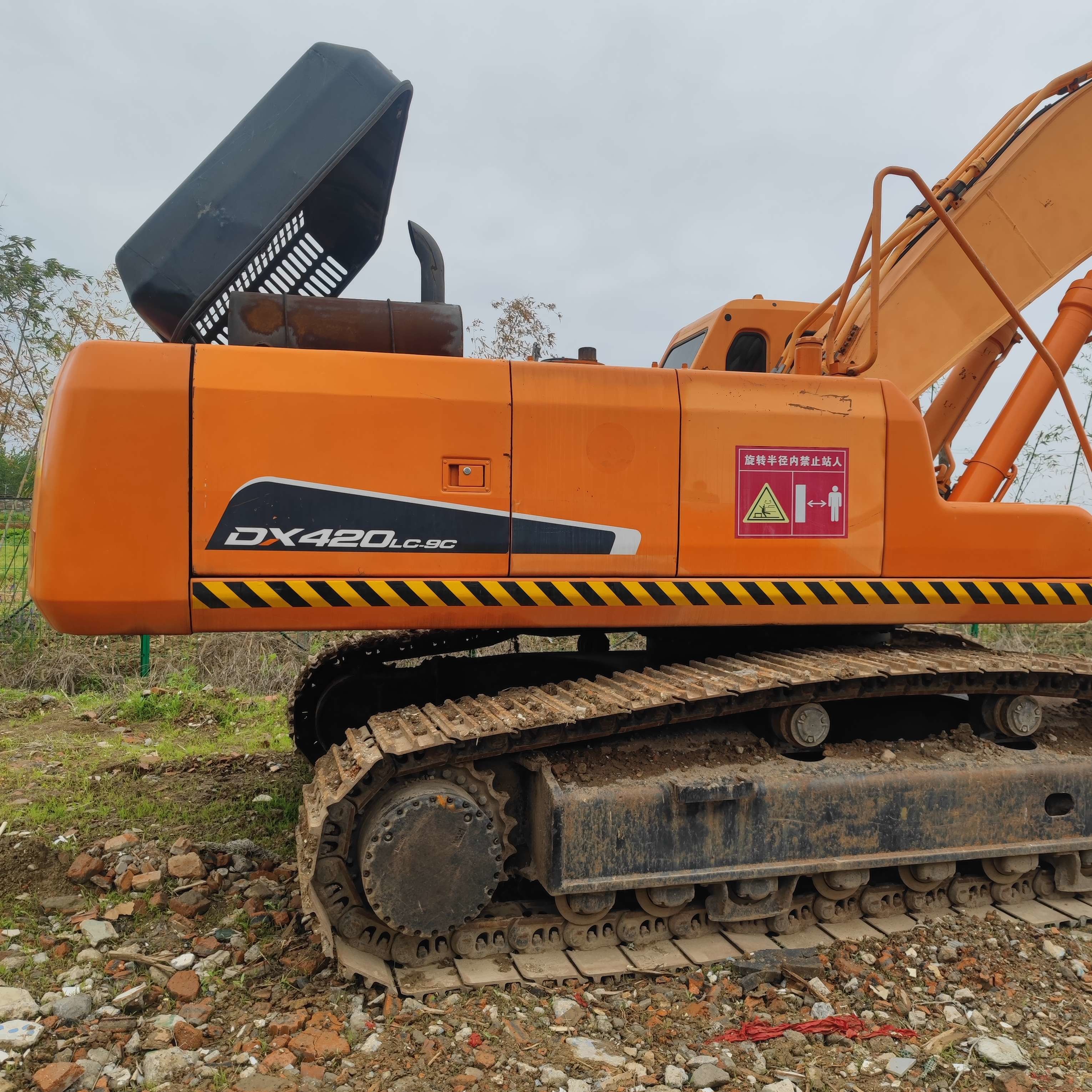 Used Doosan Digger DX420LC Secondhand 42ton Big Type Crawler Excavator