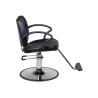 Buy cheap WT-3230 Black Professional Hair Styling Chair Round Chrome Base Rubber armrest from wholesalers