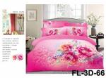 3D Reactive Printed Sheet Set Cotton Bedsheet