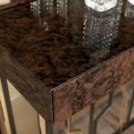 0.85m Shoe Cabinet Console Table With File Drawers Stainless Steel Matted