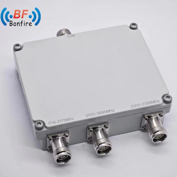 Buy cheap 40W Low Pim Quad-Band Combiner for 1710-1880 1920-2170 2300-2400 2500-2700MHz from wholesalers