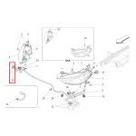 For Maserati Ghibli (2014+) Right Headlight Washer Lid OEM 673001809