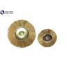 Buy cheap 3*22 T Shape Crimped Wire Wheel Brush Brass End Brushes Steel Wire Custom Size from wholesalers