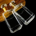 500ml Glass Bottle for Bespoke Custom Pewter Metal Labels Rum Whisky Vodka Gin