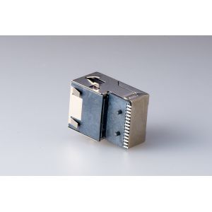 Buy cheap 21.6MM Single Port SMD Low Profile RJ45 Jack With 10 / 100 / 1000 Transformer And LED from wholesalers