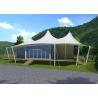 Buy cheap White Luxury Resort Tents , Double Pagoda UV Protection Fabric High Mountain Tent from wholesalers