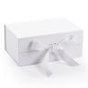 Buy cheap Middle Pink Folding Gift Box Book Shaped Paper Rigid Packaging Box Matt Lamination from wholesalers