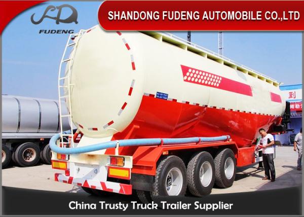 Buy cheap Double Cabin Cement Tanker Trailer / Cement Bulk Trailer With ABS Brake System from wholesalers