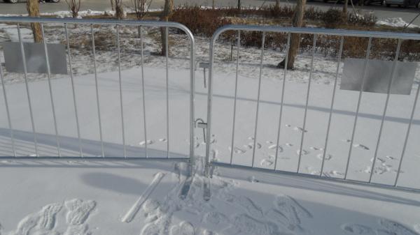 Buy cheap Full Hot Dipped Galvanized Crowd Control Barriers 1100mm X 2200mm from wholesalers
