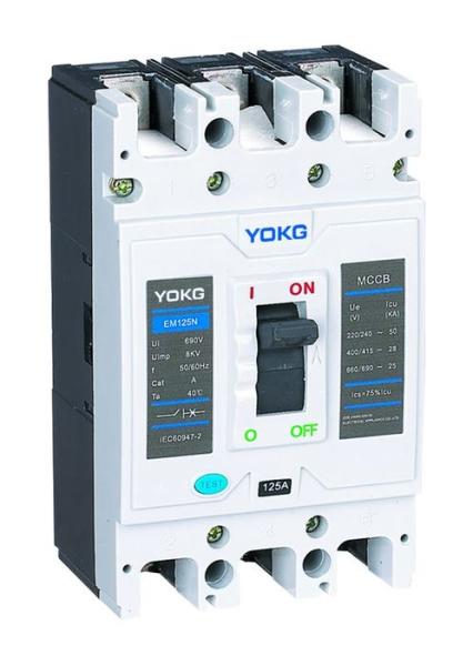 Buy cheap IP40 Single Pole MCCB Circuit Breaker 3 Poles 125A 2P 4P from wholesalers