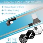 2 M Cell Phone Right Angle USB Cable Durable TPE IPhone Cable Charger Support