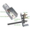 Buy cheap Screw Shaft Worm Self Locking Dc Motor 12 Volt High Torque 90rpm from wholesalers