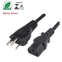 Buy cheap Laptop Brazil Power Cord 3 Pin Plug IEC C13 Connector Cable 10A 250V product