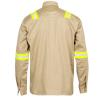Buy cheap Khaki Reflective FR Welding Shirt 100% Cotton CAT2 ATPV from wholesalers