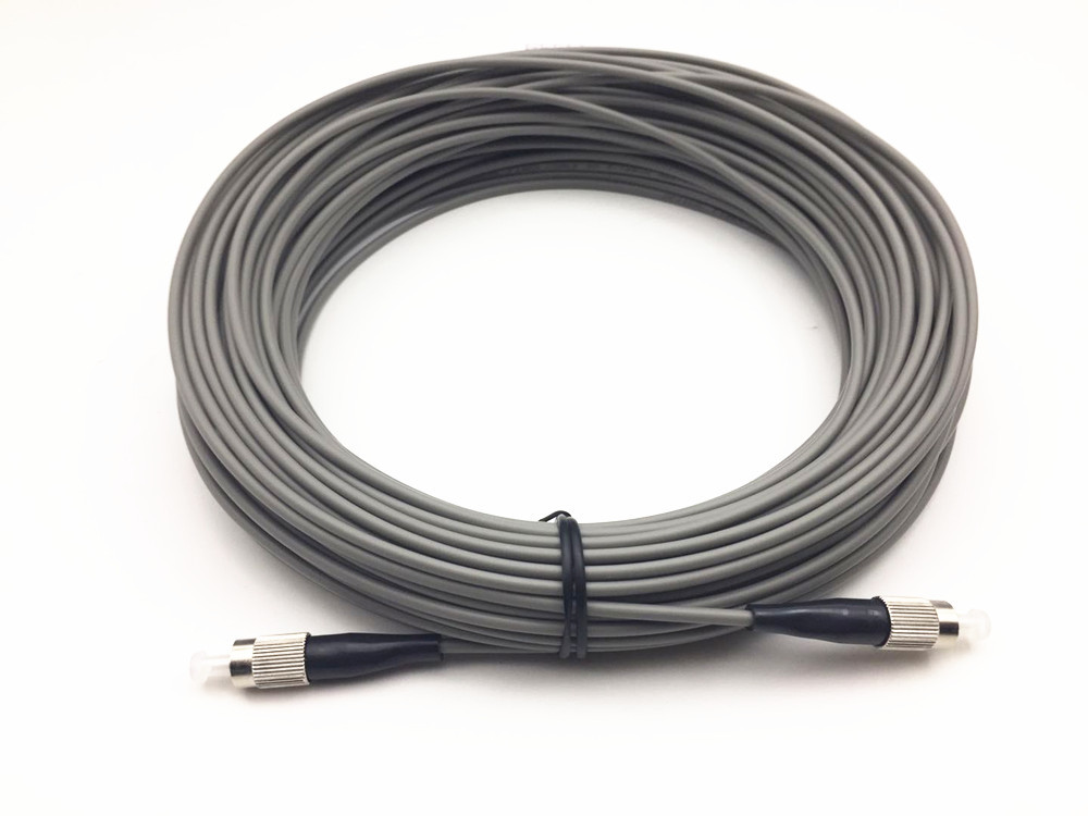Single Mode Duplex Armoured Fiber Patch Cord FC/LC/SC/ST 3.0mm Prevent Rat Bites
