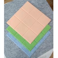 Buy cheap Soundproofing Polyester Acoustic Panels Bevled Edge Self adhesive Acoustic Panel product