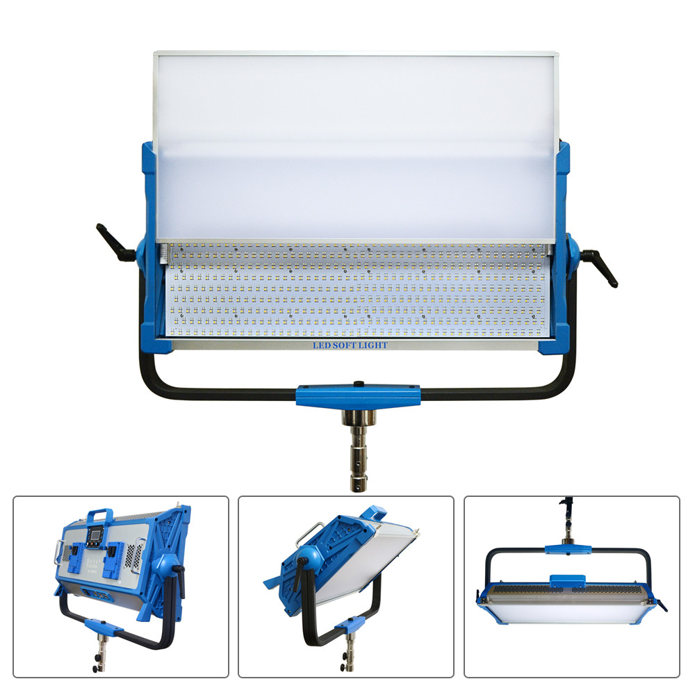 Led video light 200W BI color 2800-9900k 95ra CRI studio lighting equipment for tv show