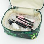 Girls Green Plant Polyester Makeup Bag Organizer