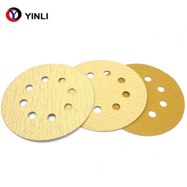 Buy cheap Aluminium Oxide 6 Inch Adhesive Sanding Discs Auto Body Sandpaper With 17 Holes from wholesalers