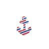 Buy cheap Navy Stripe Anchor Design Edible Decorations For Kids Party OEM Available from wholesalers