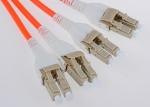 LSZH Jacket LC - LC Fiber Optic Patch Cables MM Duplex G652D 50 / 125 Fiber
