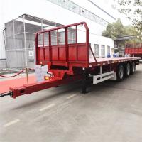 Buy cheap Cargo Container 20 Tons Flatbed 20ft Truck Drawbar Trailers product