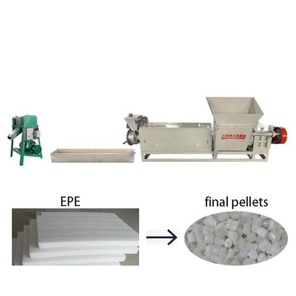 40 Cr Screw Material EPE Plastic Recycling Granulator Machine for Plastic
