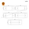 Buy cheap Solid Surface Meeting Room Table 2.4m 3m 3.5m 4m Customized from wholesalers