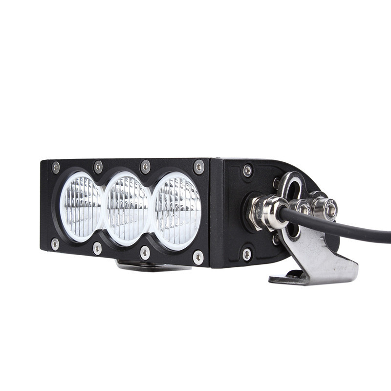 Factory 30W flood single row led light bar CREE LED PC lens HCB-L30SDC