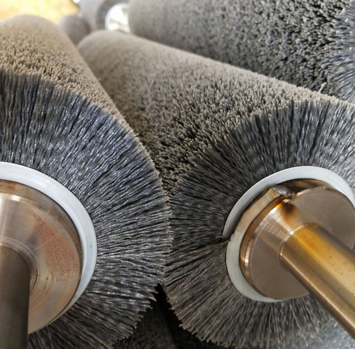 1.8mm Abrasive Wire Roller Brush Solid Wood Floor Polishing Brush Roller Steel Strip Winding Wire