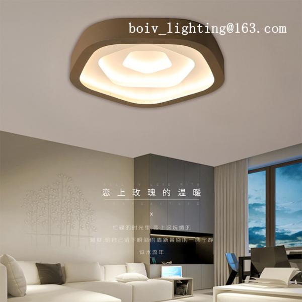 Buy cheap Indoor Iron Acrylic LED Ceiling Mount Light For Living Room Gold Black Color from wholesalers